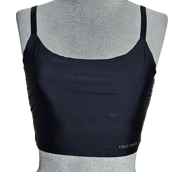 Vince Camuto Black Crop Cami Size Medium - Picture 1 of 3